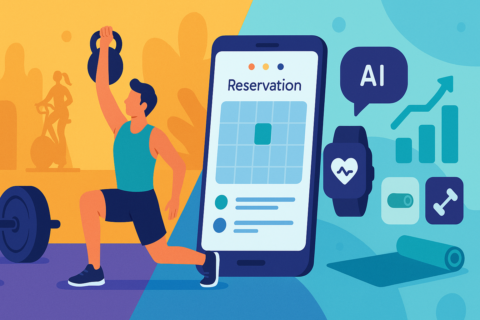 IA para gimnasios: clases llenas y retén