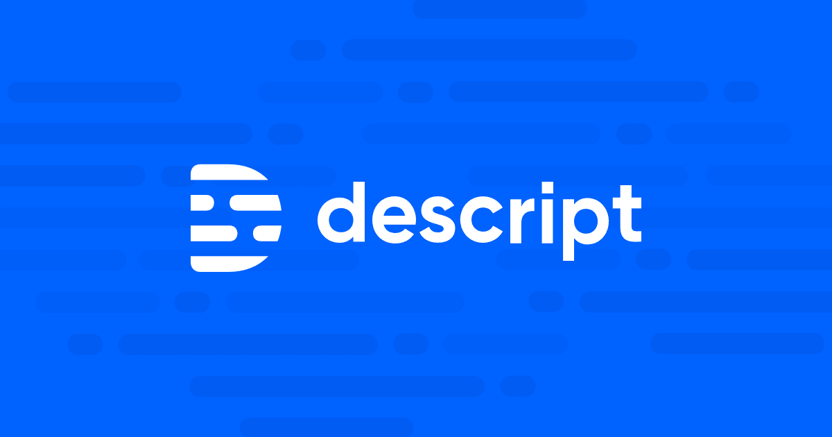 Descript: la herramienta de edición de audio y video