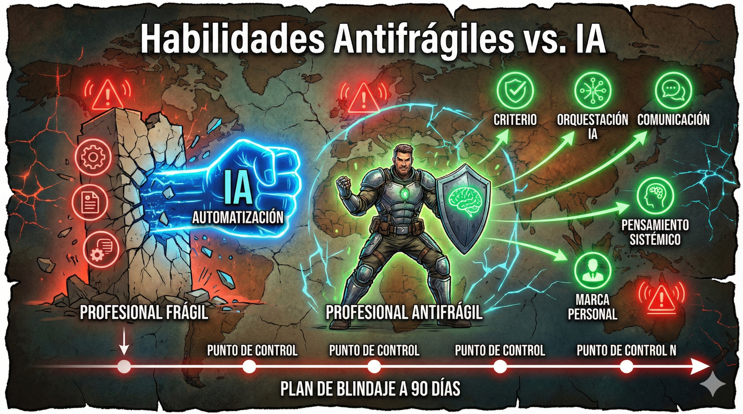 Habilidades Antifrágiles vs. IA