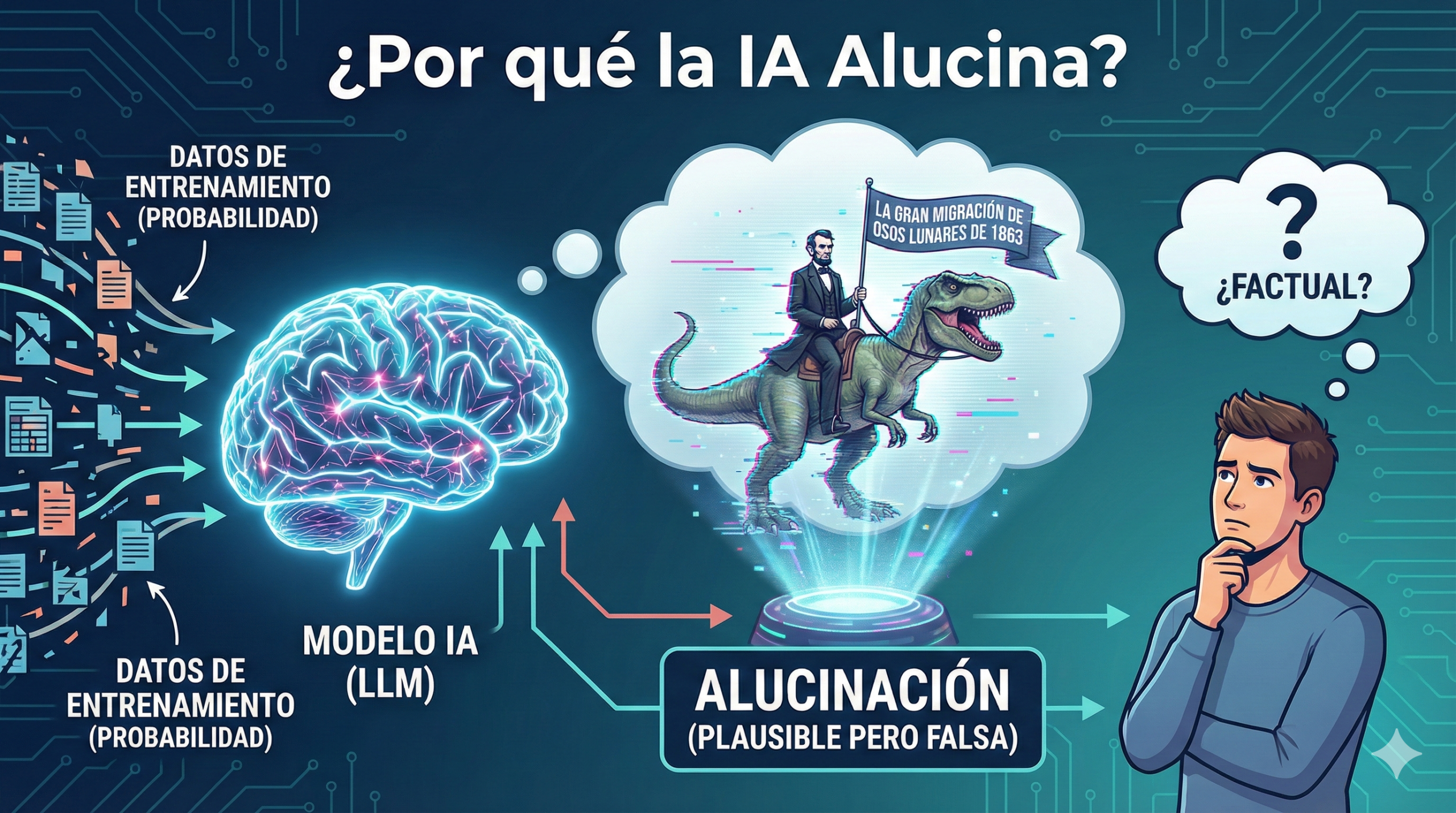 ¿Por qué la IA alucina? Explicación