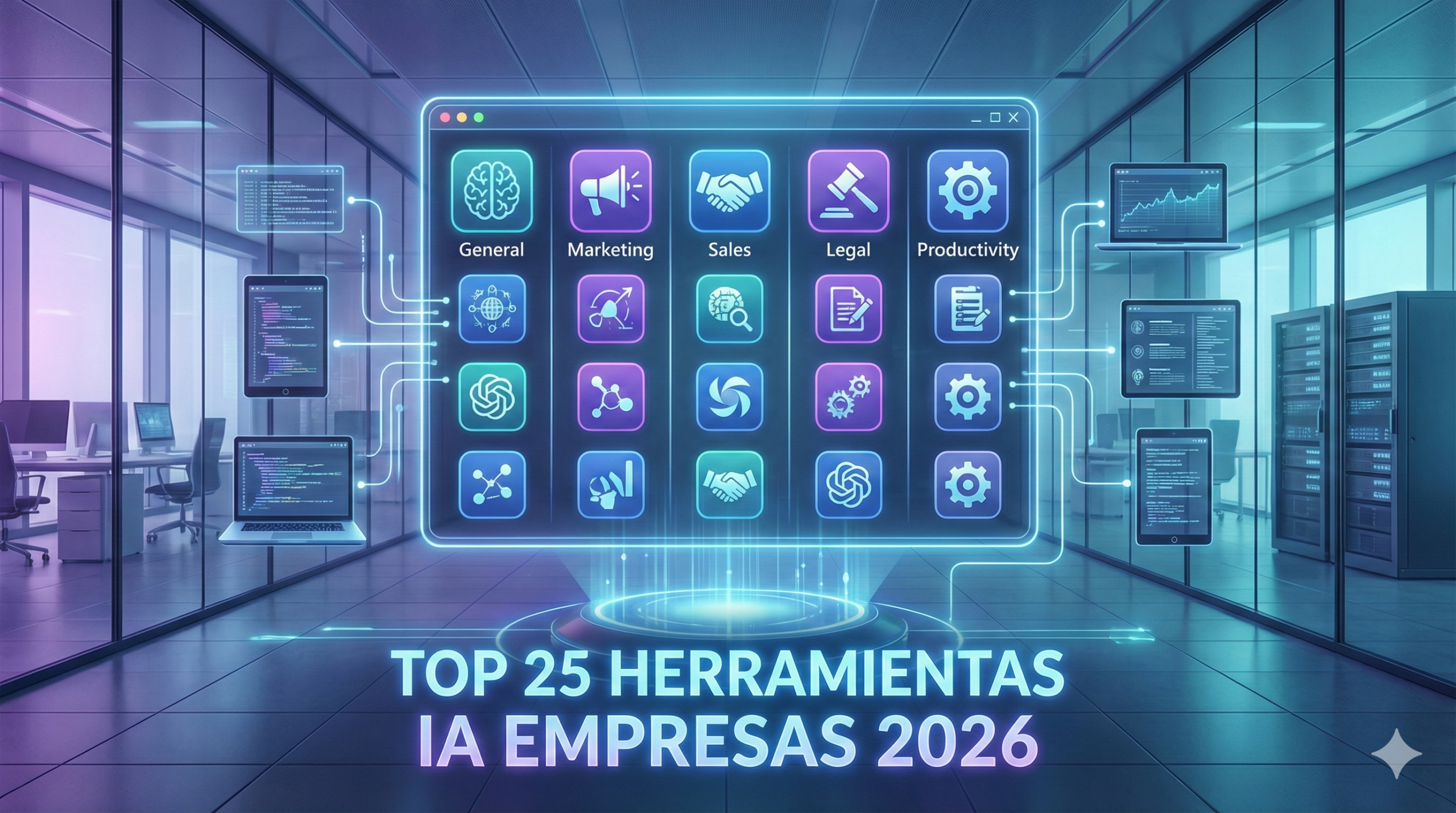 Top 25 Herramientas IA Empresas 2026