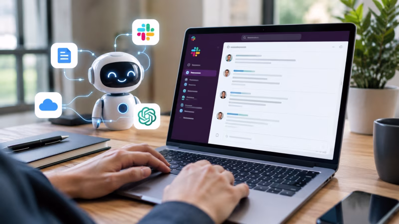 Cómo usar agentes de IA para crear un Slack