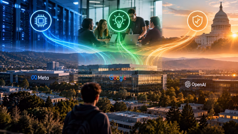 Las tres corrientes que moldean la IA en Silicon Valley